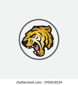plantilla de icono de diseño de ilustración de vector tiger