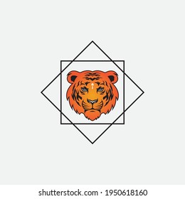 tiger vector illustration design icon logo template