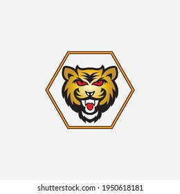 tiger vector illustration design icon logo template