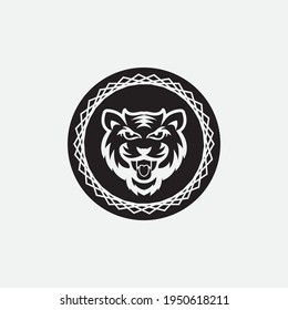 tiger vector illustration design icon logo template