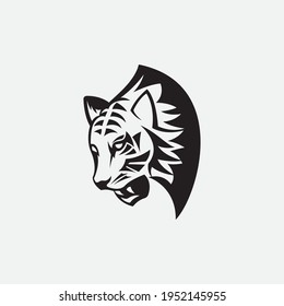tiger vector illustration design icon logo template