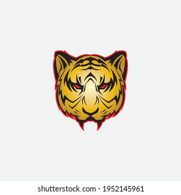 plantilla de icono de diseño de ilustración de vector tiger