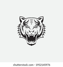 tiger vector illustration design icon logo template