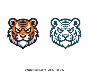 Tiger Vector Illustration, Tiger Head Symbol Vector Image, Tiger Face Image Vector, Tiger Logo Vector Illustration.