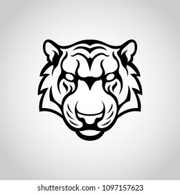 Tiger vector logo icon illustration