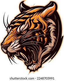 Tiger Vector logo Sports team
