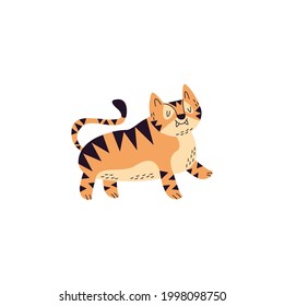 Tiger Vector On White Background