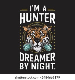  Tiger vector print design for t shirt and others. Animal graphic print design for apparel