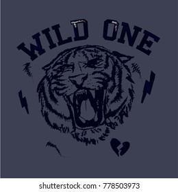 Tiger  vector print. T-shirt graphic.Tiger head embroidery design.
