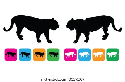 tiger vector silhouette