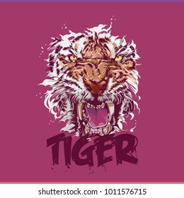 Tiger Vector Tshirt