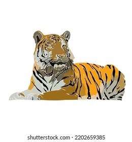 It's a tiger very big.
