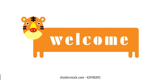 tiger welcome board