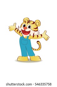 Tiger worker character design