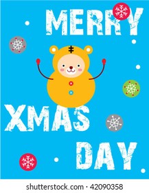 tiger xmas card