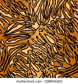 tiger or zebra stripe print pattern