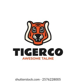 Tigerco Simple Mascot Logo Template