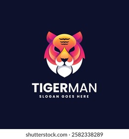 Tigerman Gradient Colorful Logo Template