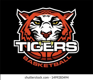 Tigers Cross Country Team Design Mascot Stock Vector (Royalty Free ...