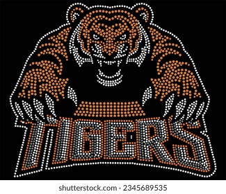 Tigers best Rhinestone t-shirt design