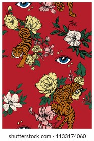 Tiger's eye Japanese pattern