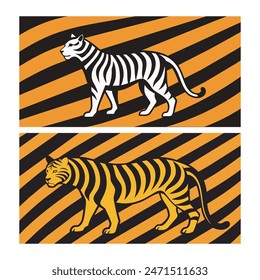 Tigers Flat Illustration of a tiger mascot