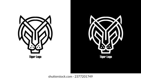 tigers have beautiful symmetrical faces svg