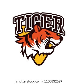 tigers logo, vector illustration