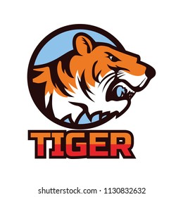 tigers logo, vector illustration