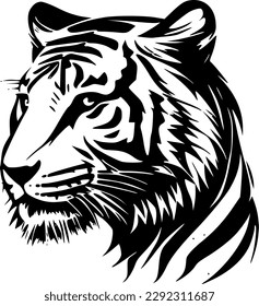 Tigers - Minimalist and Flat Logo - Vector illustration