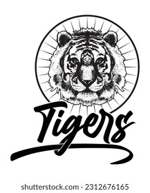 TIGERS VECTOR ART TSHIRT DESIGN