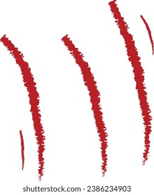 Tigher claw scratch mark,tihger leg scratch vector symble.isolated scratch,