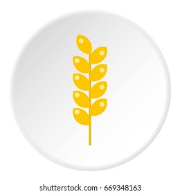 Tight spike icon in flat circle isolated on white vector illustration for web
