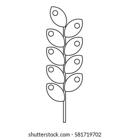 Tight spike icon. Outline illustration of tight spike vector icon for web