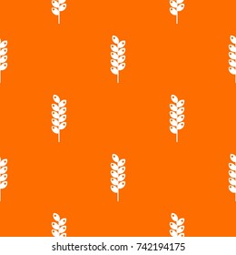Tight spike pattern repeat seamless in orange color for any design. Vector geometric illustration