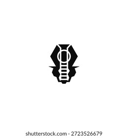Parafuso apertado com ideia de logotipo porca.