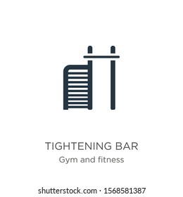 Tightening bar icon vector. Trendy flat tightening bar icon from gym and fitness collection isolated on white background. Vector illustration can be used for web and mobile graphic design, logo, eps10