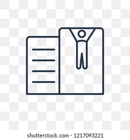 Tightening Bar vector outline icon isolated on transparent background, high quality linear Tightening Bar transparency concept can be used web and mobile