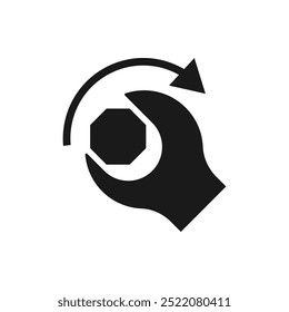 Tightening bolts icon concept isolated on white background. Vector illustration