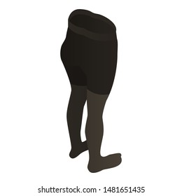Tights icon. Isometric of tights vector icon for web design isolated on white background