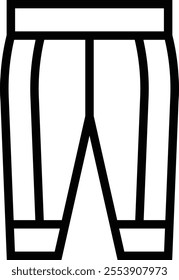 tights icon. Thin linear style design isolated on white background