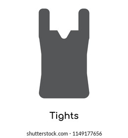 Tights icon vector isolated on white background for your web and mobile app design, Tights logo concept