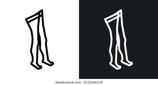 Tights outlined icon vector collection.