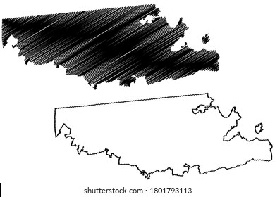 Tijuana City (United Mexican States, Mexico, Baja California state) map vector illustration, scribble sketch City of Tijuana map