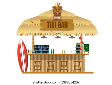 tiki bar at the beach