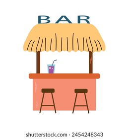 Tiki bar icon clipart avatar logotype isolated vector illustration