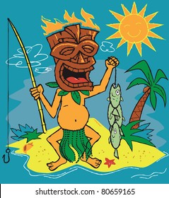 Tiki Fisherman