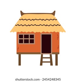 Tiki hut icon clipart avatar logotype isolated vector illustration