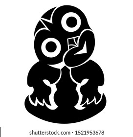 Tiki (Maori, Polynesian style). Ethnic themes for tattoo