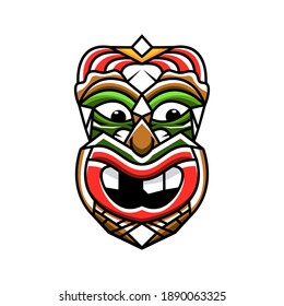 Tiki-Maske, kreative Design-Vektorvorlage